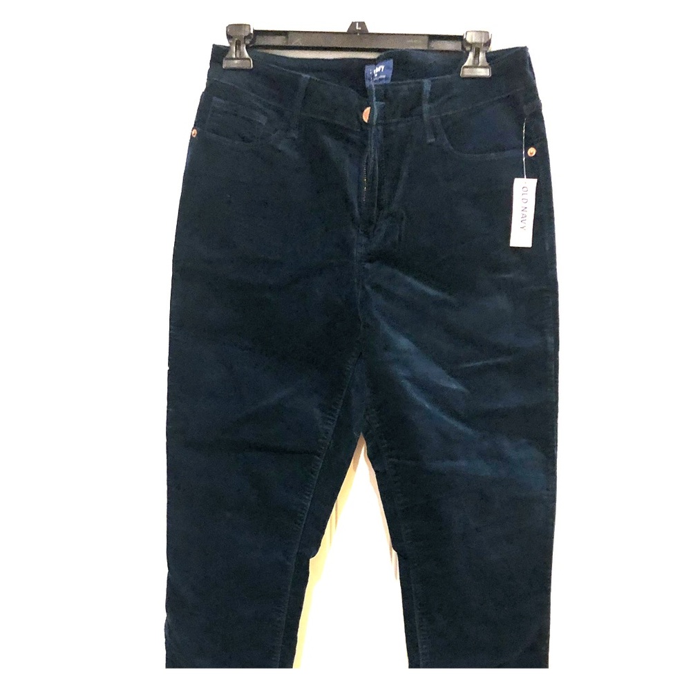 Old Navy Rockstar Velvet Blue Pants